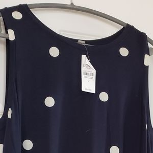 LOFT Outlet Navy Blue Swing dress